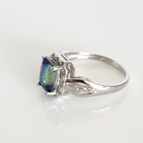 Mystic Gemstone Ring 1.3 Carats Size 7 - Picture 2 of 7